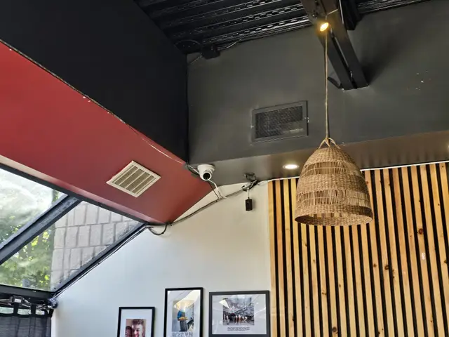 Camera covering a restaurant dining room